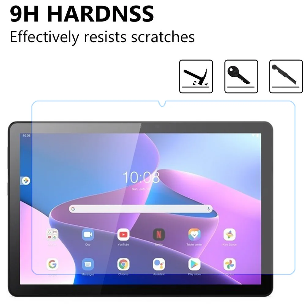3 Packs Tempered Glass Screen Protector For Lenovo Tab M10 Gen 3 2022 M10 3rd Gen 10.1 inch TB-328 TB-328FU XU Protective Film