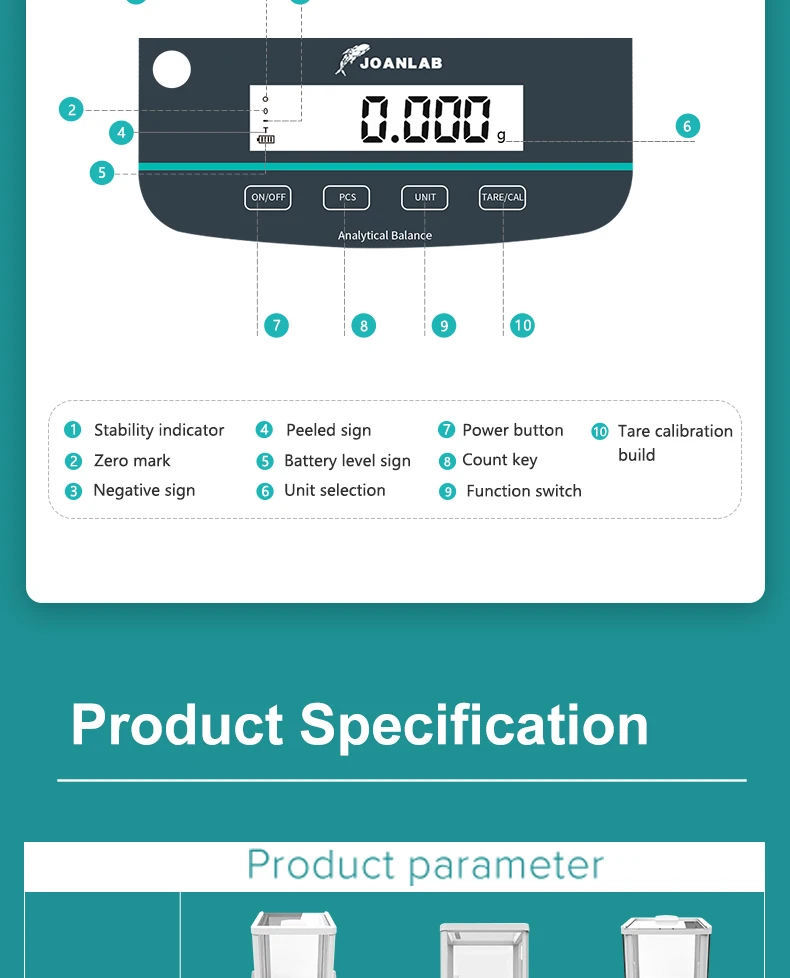 Digital Analytical Balance Laboratory Scales Microbalance Electronic Precision Balance Scale 200g 300g Range 0.001g Resolution