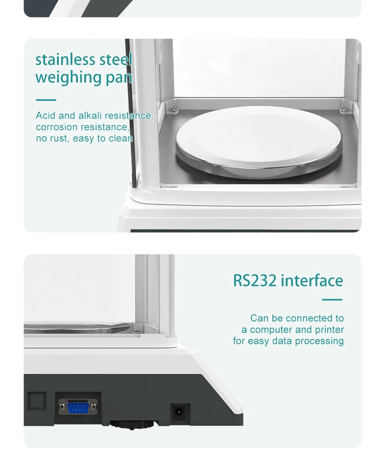 Digital Analytical Balance Laboratory Scales Microbalance Electronic Precision Balance Scale 200g 300g Range 0.001g Resolution