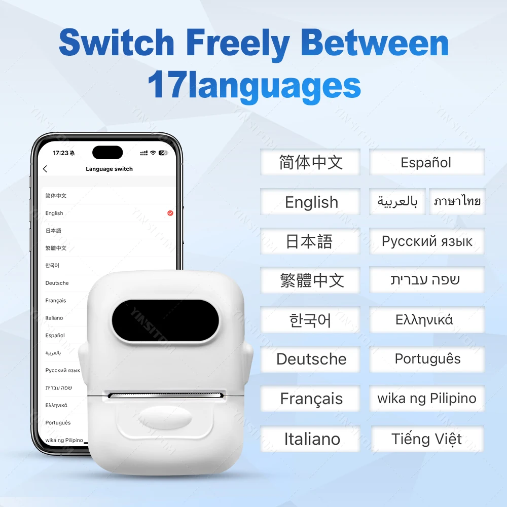 P50 Marklife 20-50mm Thermal Label Printer Protable Bluetooth Wireless Self-Adhesive Printer Tag Price Machine for Office School