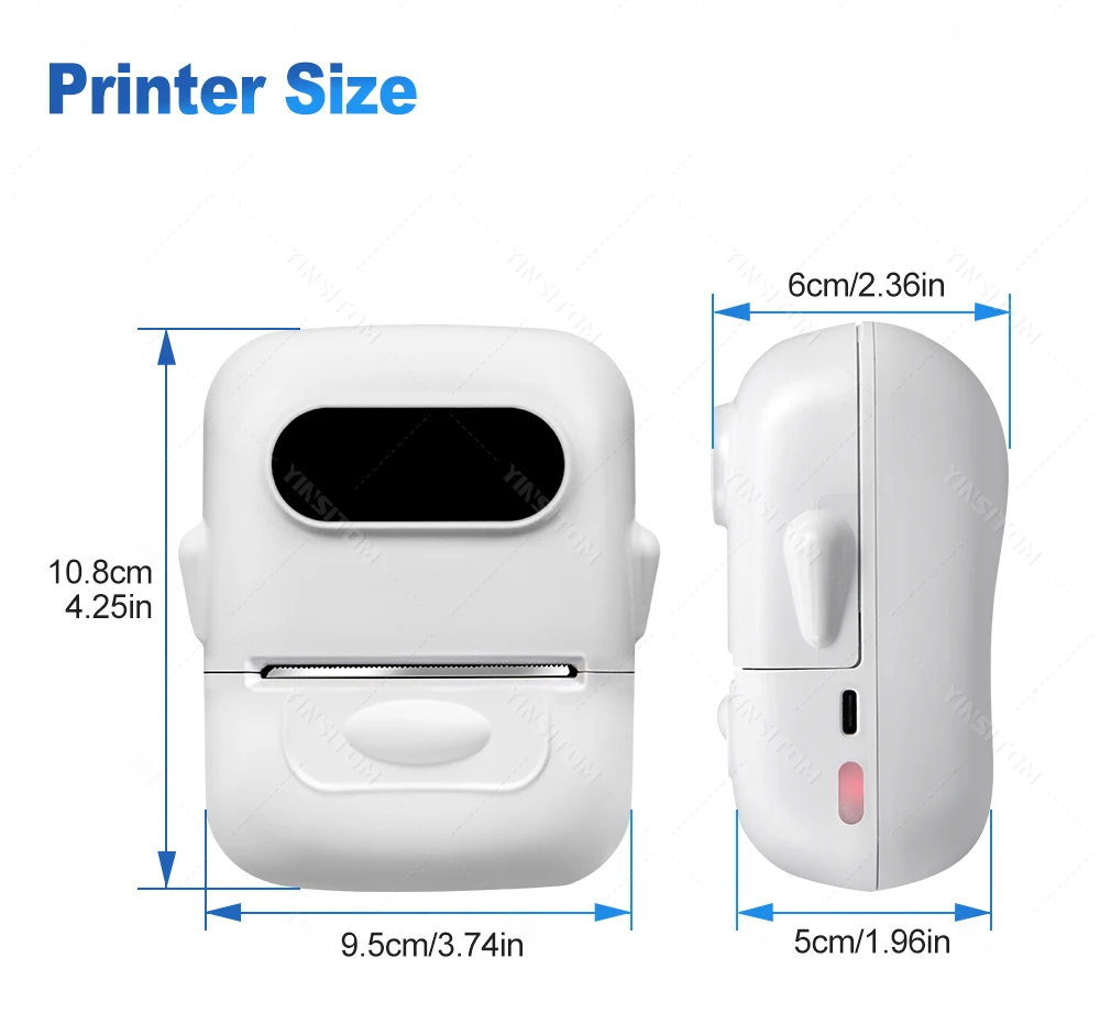 P50 Marklife 20-50mm Thermal Label Printer Protable Bluetooth Wireless Self-Adhesive Printer Tag Price Machine for Office School