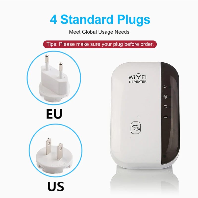 Wireless WIFI Repeater 300Mbps 2.4G Router Wifi Range Extender Wi-Fi Signal Amplifier 802.11N Network Card Adapter