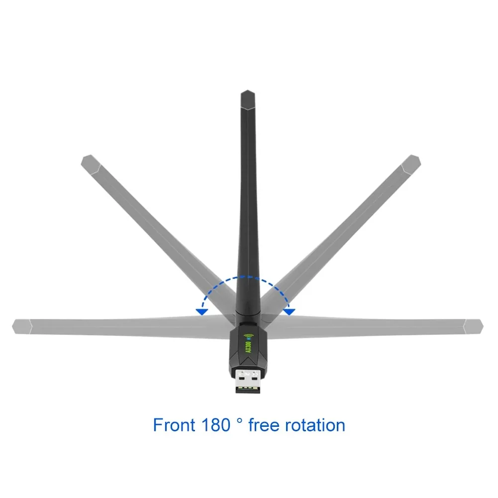 KEBIDUMEI USB WiFi Adapter WIFI6 AX900/AX300 802.11AX Wireless Network Card 2.4G 5G Bluetooth 5.4 Receiver 900Mbps For PC/Laptop