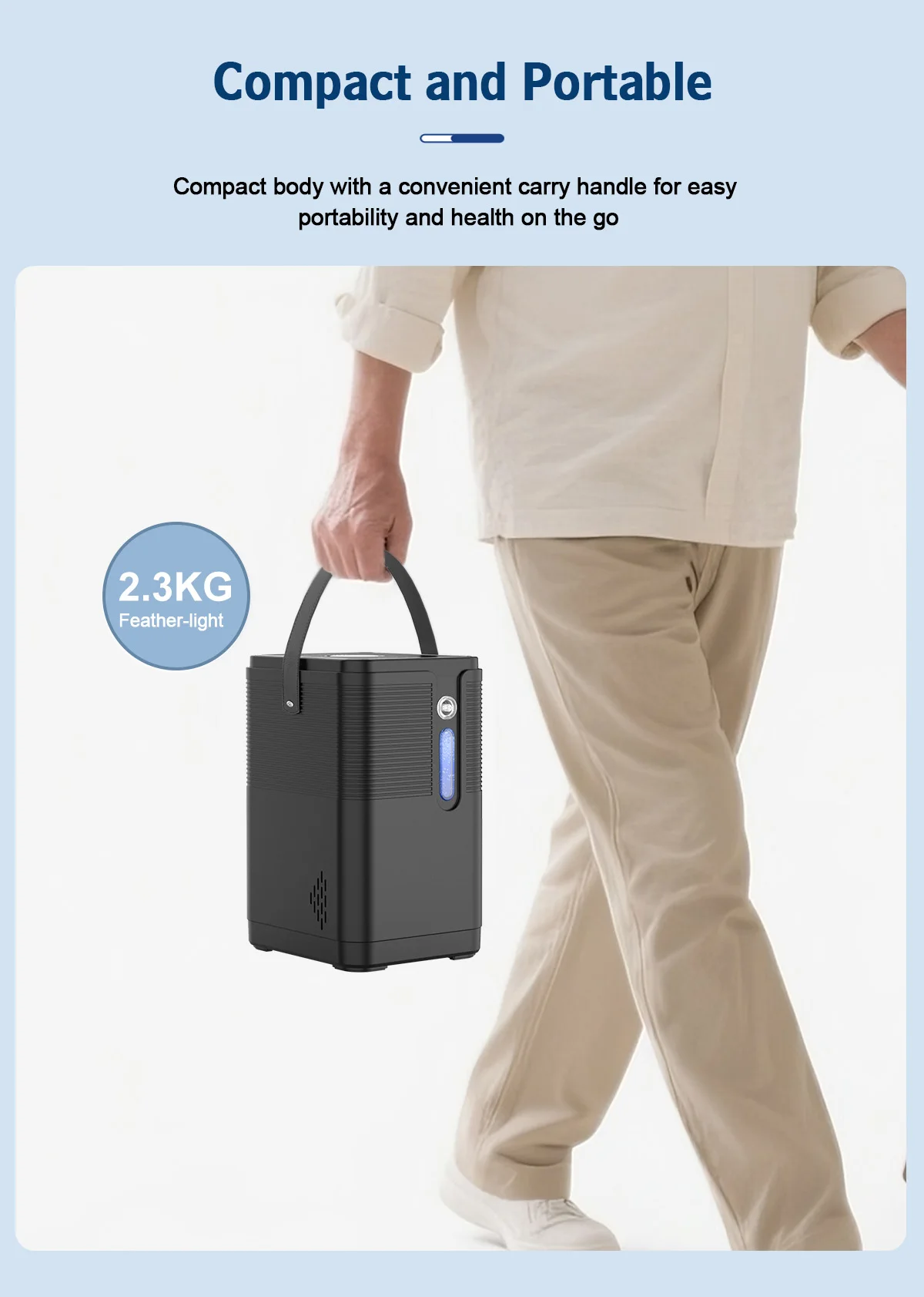 Suyzeko H2 Inhaler 200ML:Pure Hydrogen Water Generator Wodoru,Inhalator Wodorowy,Home Care Wellness,Free Portable Carry Bag