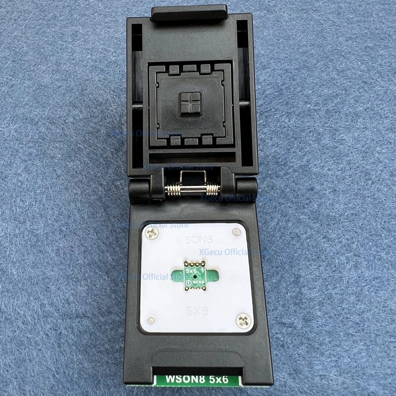 XGecu QFN8 WSON8 DFN8 5X6 or 6X8 IC Socket universal adapter for SPI NAND NOR Flash MLF8 MLP8 SON8 with High-end Spring Probe