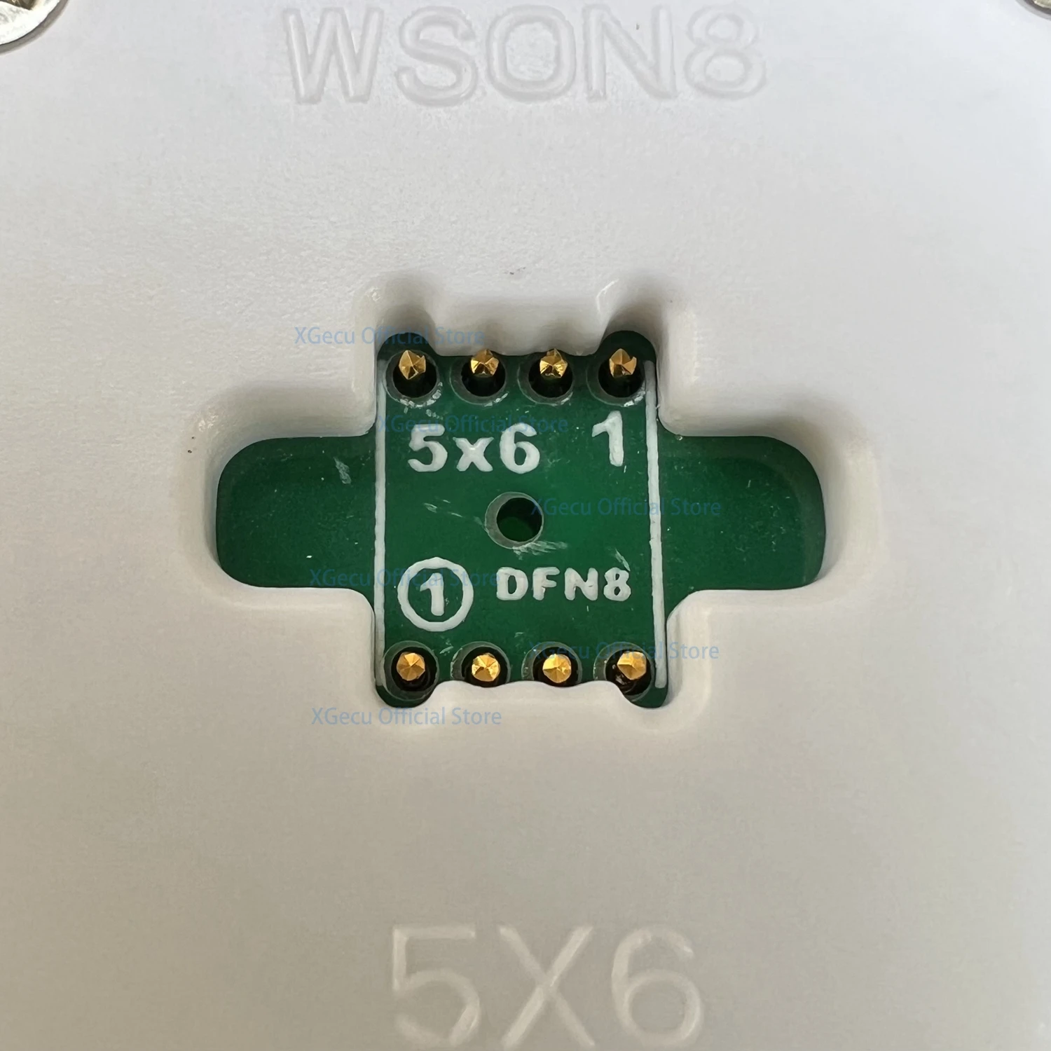 XGecu QFN8 WSON8 DFN8 5X6 or 6X8 IC Socket universal adapter for SPI NAND NOR Flash MLF8 MLP8 SON8 with High-end Spring Probe