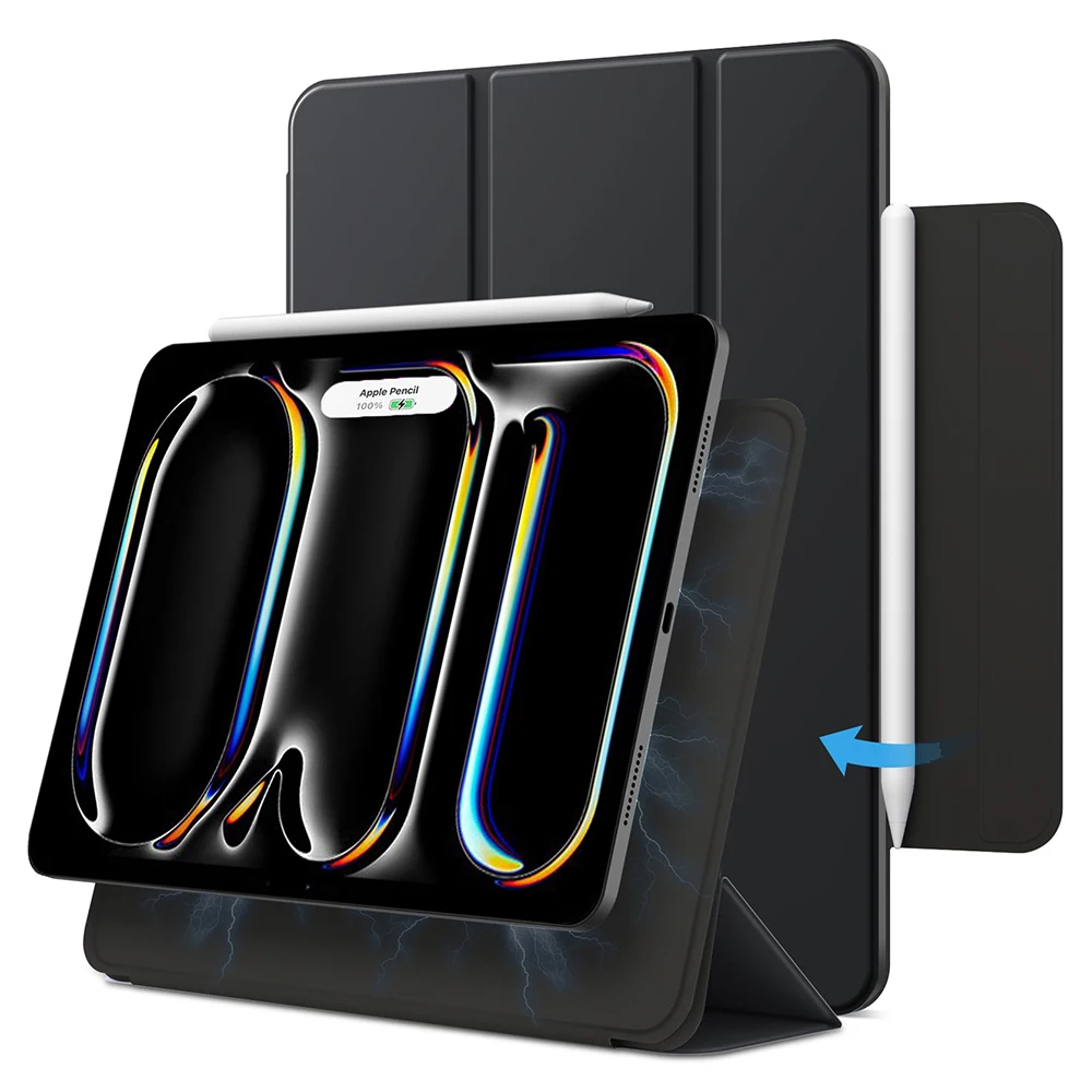 Smart Folio for iPad 10th Generation Case A16 M2 M3 Air 11 iPad Air 5 Case M4 Pro 13 12.9 11 6th 4th Funda Magnetically Capa