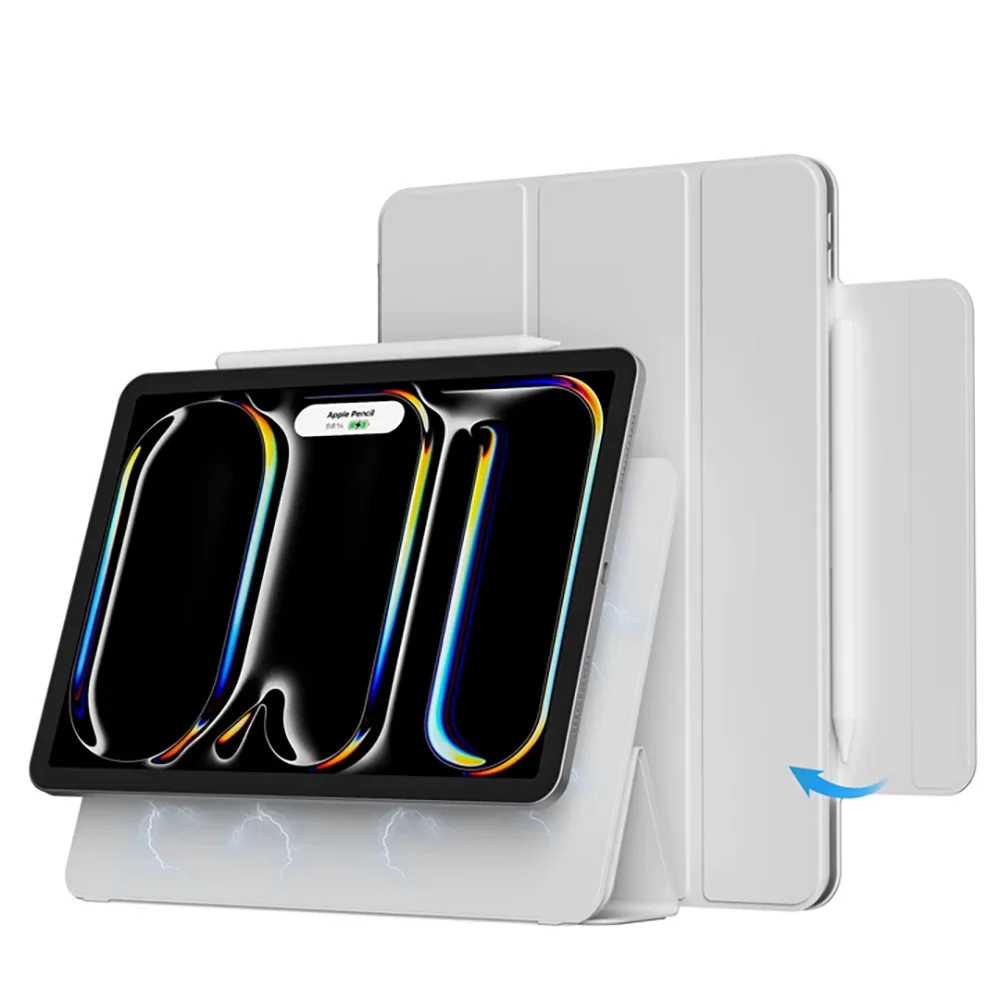 Smart Folio for iPad 10th Generation Case A16 M2 M3 Air 11 iPad Air 5 Case M4 Pro 13 12.9 11 6th 4th Funda Magnetically Capa