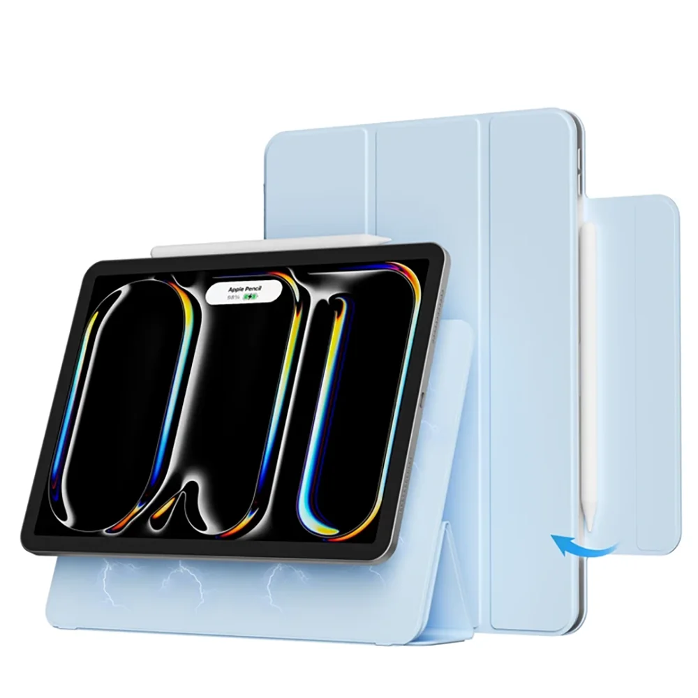 Smart Folio for iPad 10th Generation Case A16 M2 M3 Air 11 iPad Air 5 Case M4 Pro 13 12.9 11 6th 4th Funda Magnetically Capa