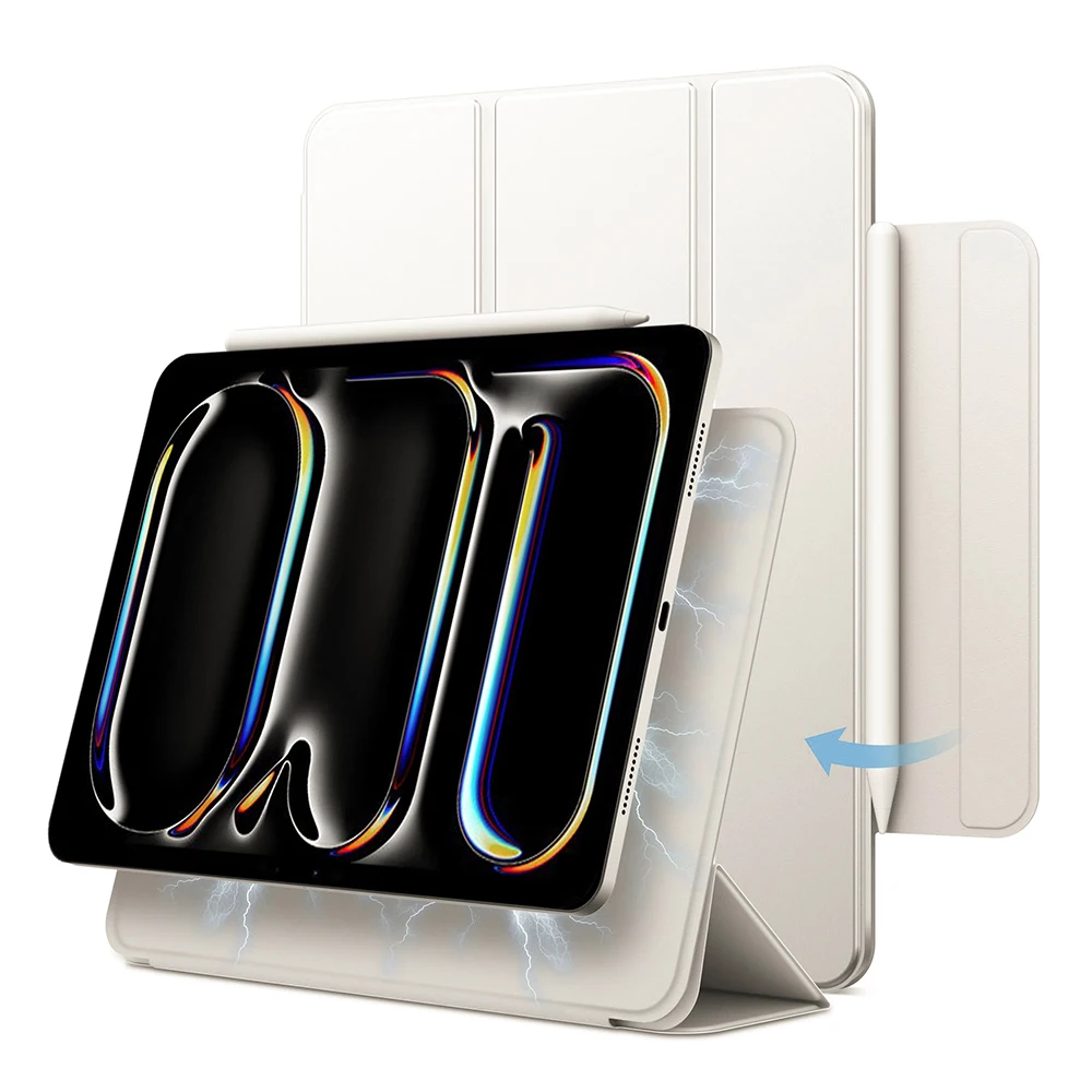 Smart Folio for iPad 10th Generation Case A16 M2 M3 Air 11 iPad Air 5 Case M4 Pro 13 12.9 11 6th 4th Funda Magnetically Capa