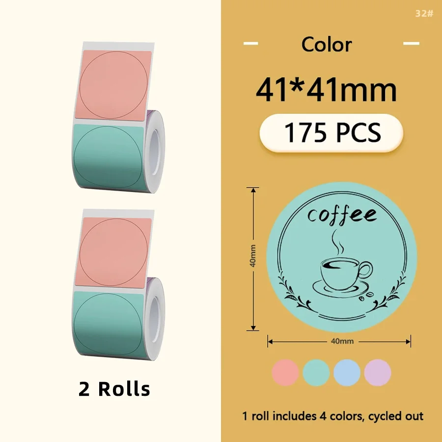Niimbot B1 Cartoon Pattern For B21 B203 B3S Smart Portable Label Printer Thermal Label Paper Waterproof Stickers Fast Printing