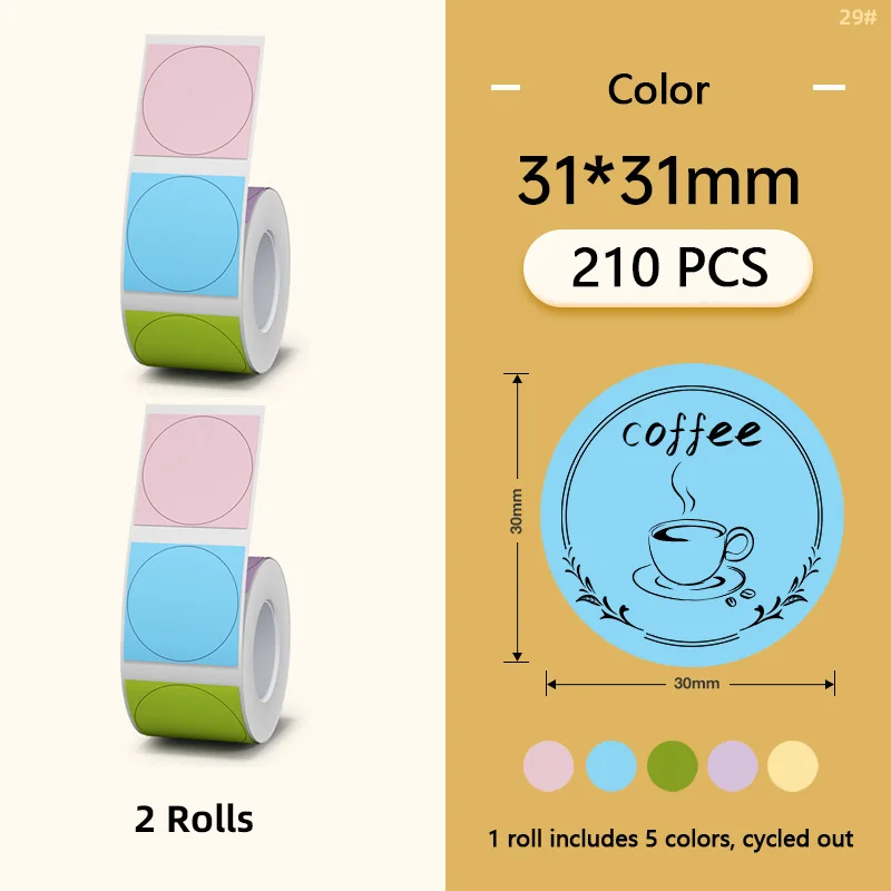 Niimbot B1 Cartoon Pattern For B21 B203 B3S Smart Portable Label Printer Thermal Label Paper Waterproof Stickers Fast Printing