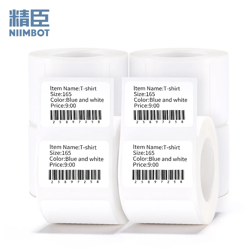 Niimbot B1 Cartoon Pattern For B21 B203 B3S Smart Portable Label Printer Thermal Label Paper Waterproof Stickers Fast Printing