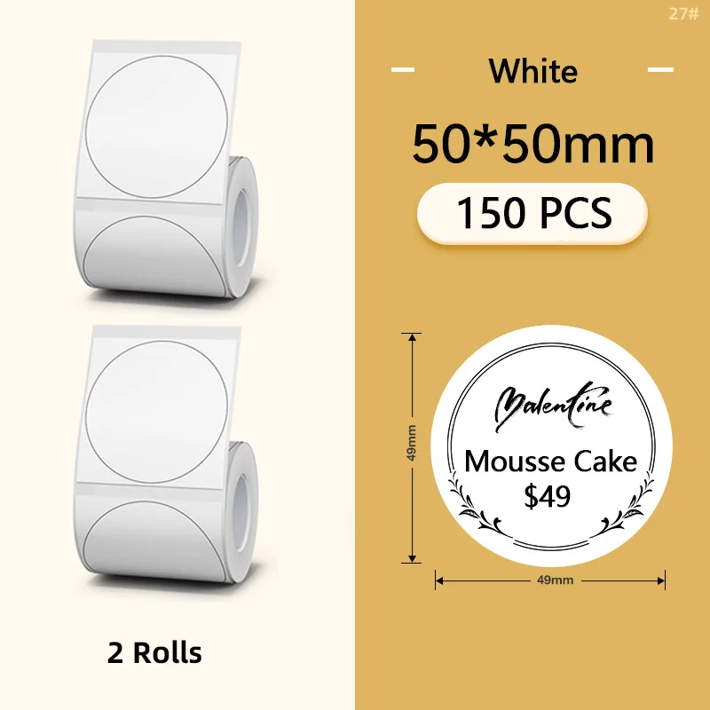 Niimbot B1 Cartoon Pattern For B21 B203 B3S Smart Portable Label Printer Thermal Label Paper Waterproof Stickers Fast Printing