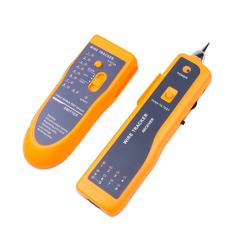 Network Cable Tester LAN Telephone Wire Tracker Diagnose Tone Tracer for STP UTP Cat5 Cat6 RJ45 RJ11 Detector Line Finder