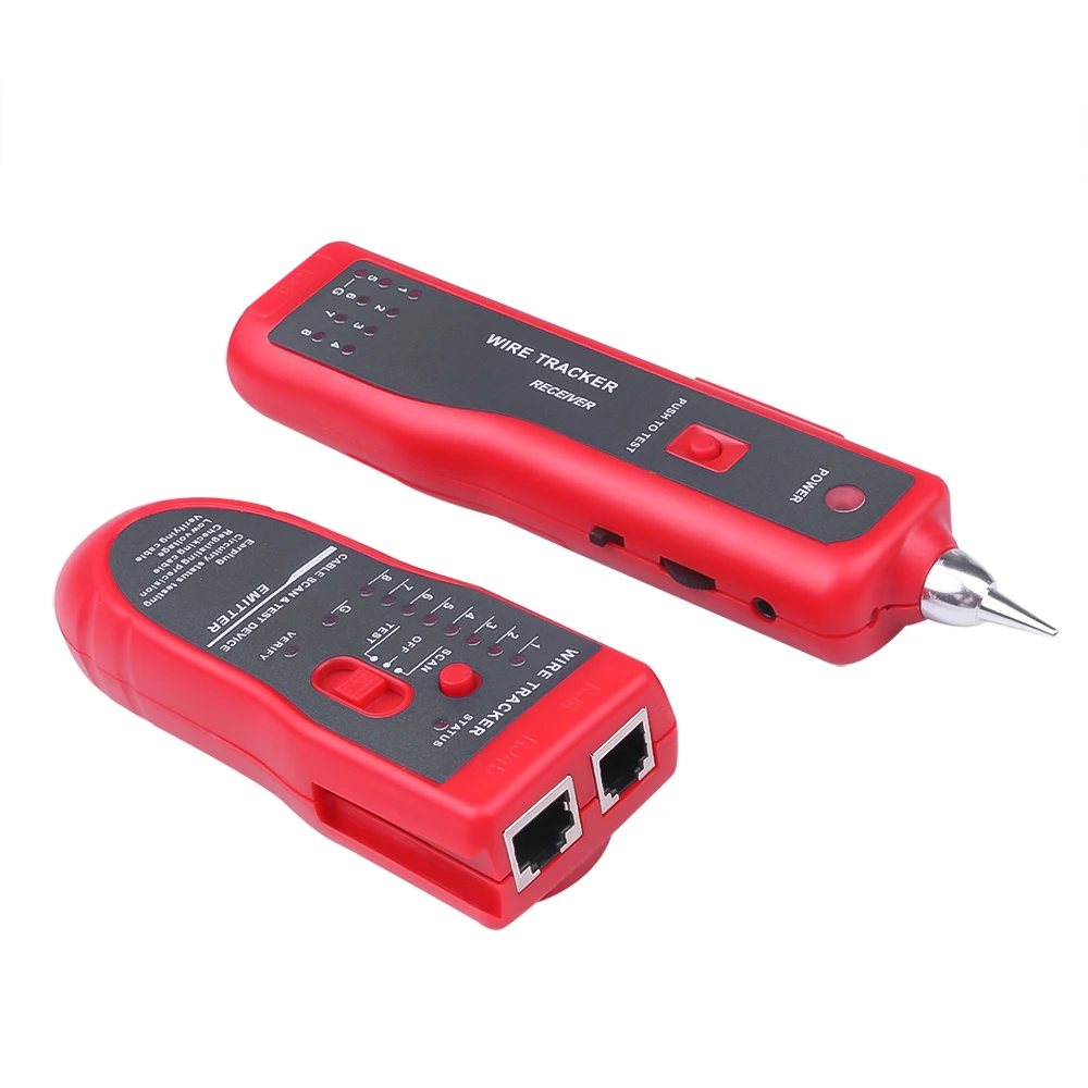Network Cable Tester LAN Telephone Wire Tracker Diagnose Tone Tracer for STP UTP Cat5 Cat6 RJ45 RJ11 Detector Line Finder