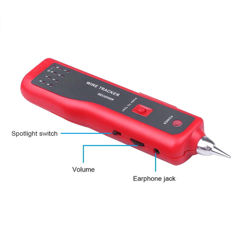 Network Cable Tester LAN Telephone Wire Tracker Diagnose Tone Tracer for STP UTP Cat5 Cat6 RJ45 RJ11 Detector Line Finder