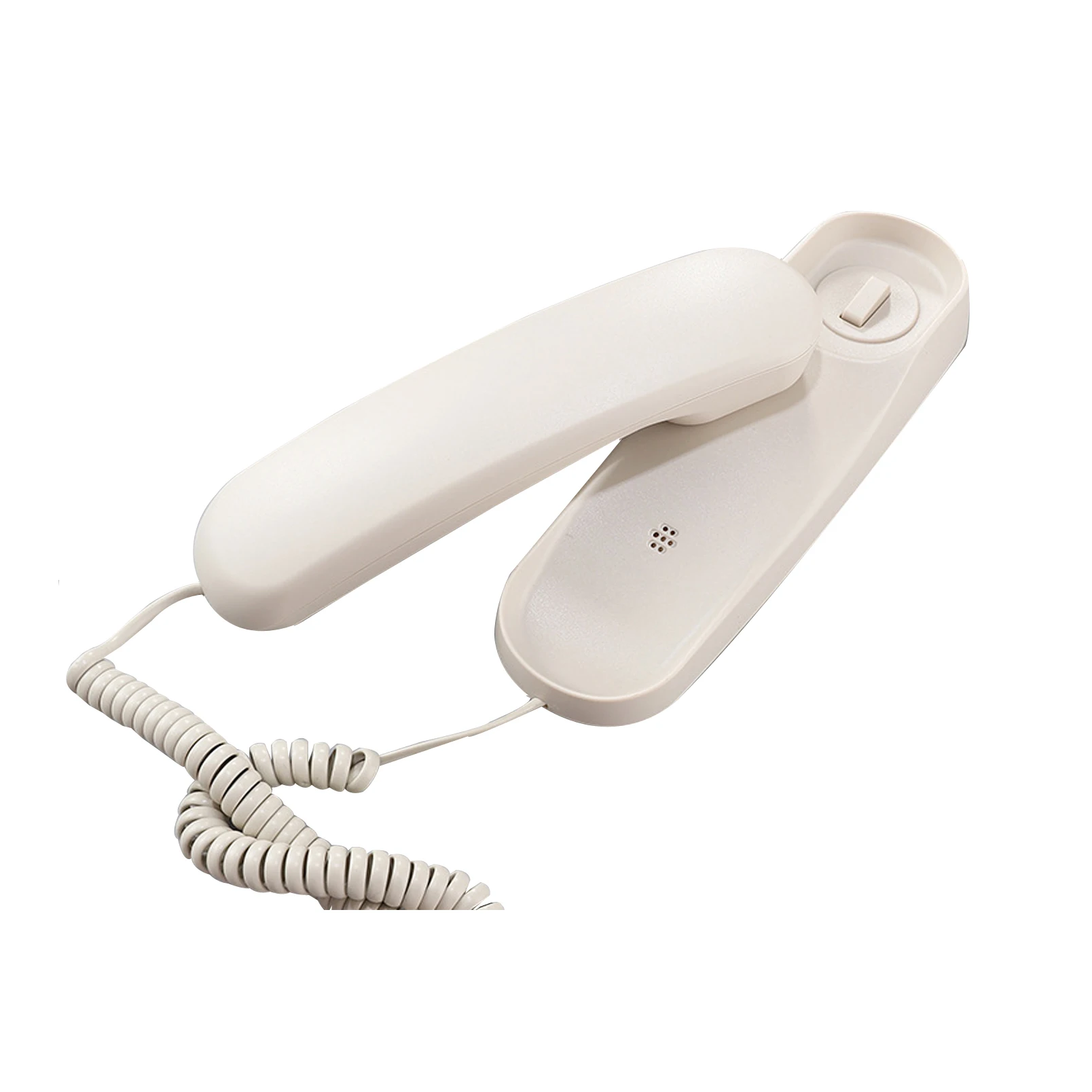 Corded Wall Phone, Slim Trimline Phone for Hotel, Landline Wall Telephone Set for Home/Bathroom/School/Office