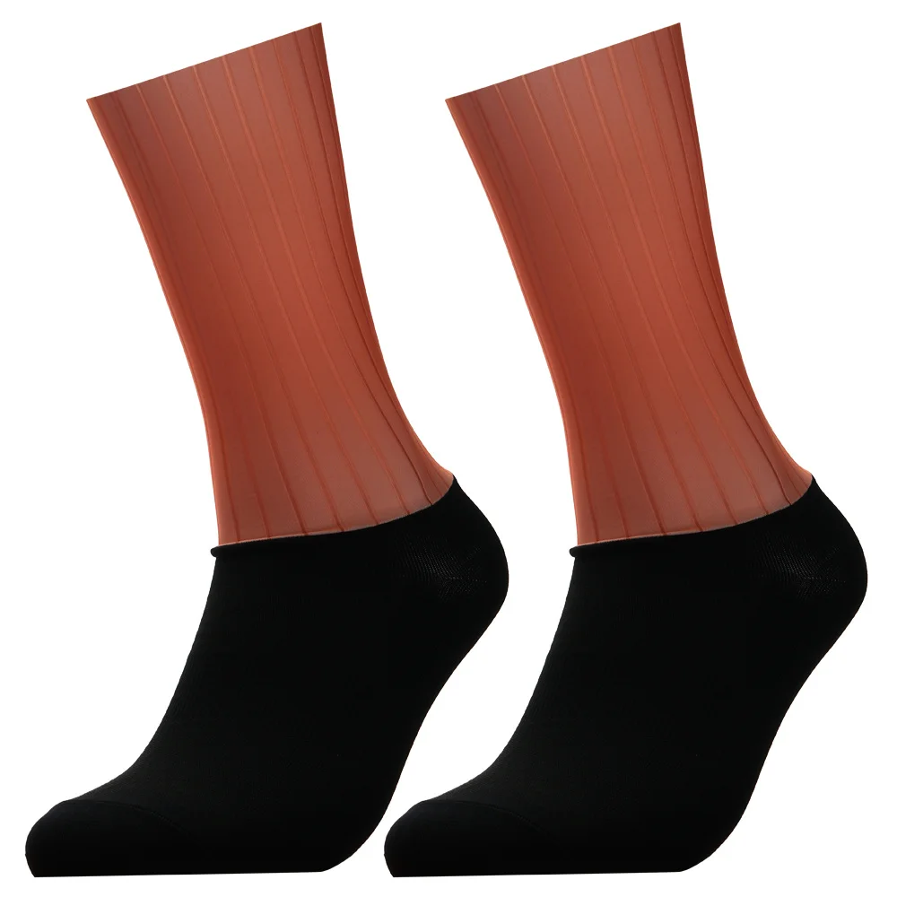 New Bike Team Aero Socks Seamless Anti Slip Cycling Socks Road Bicycle Socks Outdoor Racing Bike Compression Sport Socks