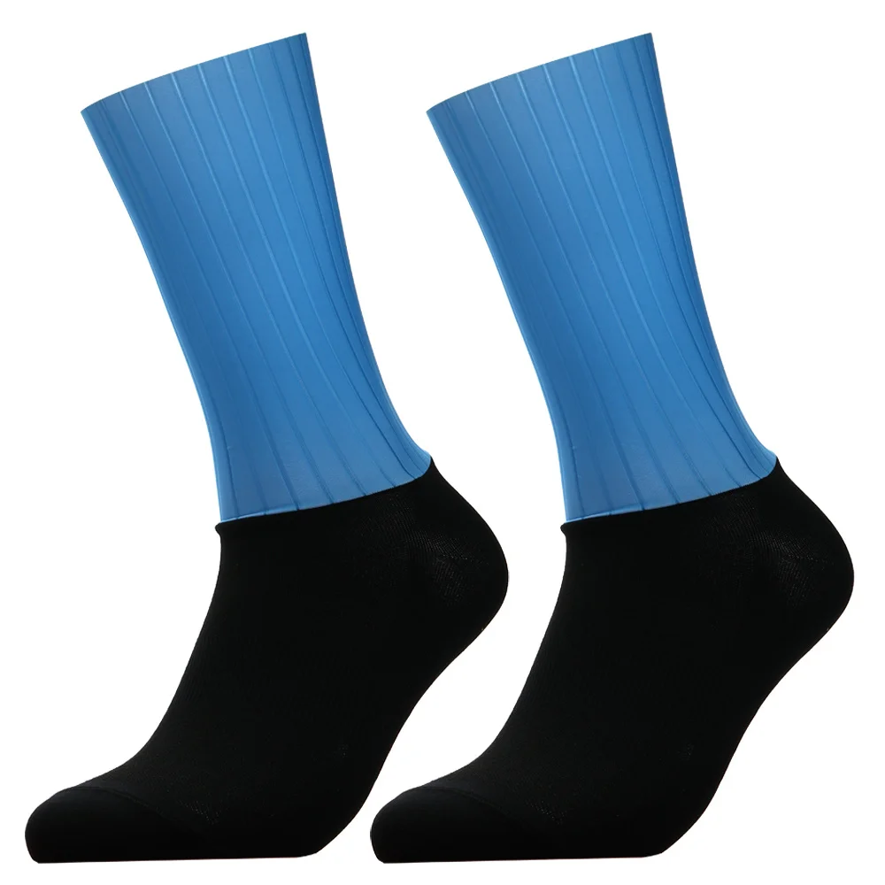 New Bike Team Aero Socks Seamless Anti Slip Cycling Socks Road Bicycle Socks Outdoor Racing Bike Compression Sport Socks