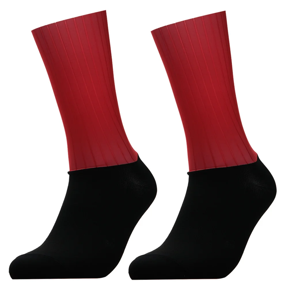 New Bike Team Aero Socks Seamless Anti Slip Cycling Socks Road Bicycle Socks Outdoor Racing Bike Compression Sport Socks