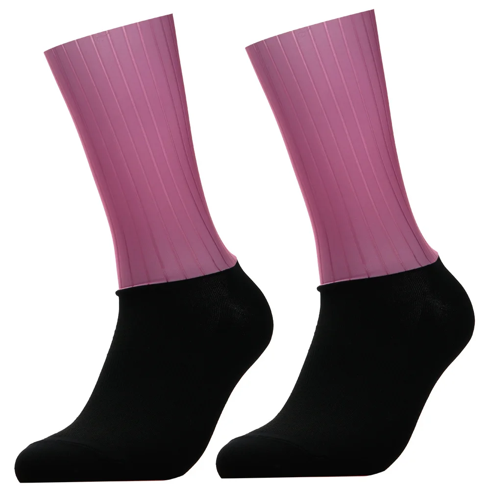New Bike Team Aero Socks Seamless Anti Slip Cycling Socks Road Bicycle Socks Outdoor Racing Bike Compression Sport Socks