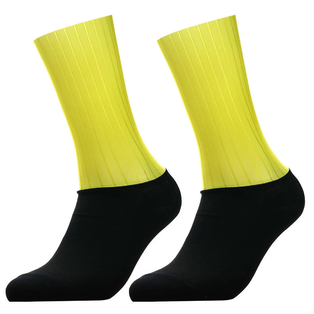 New Bike Team Aero Socks Seamless Anti Slip Cycling Socks Road Bicycle Socks Outdoor Racing Bike Compression Sport Socks