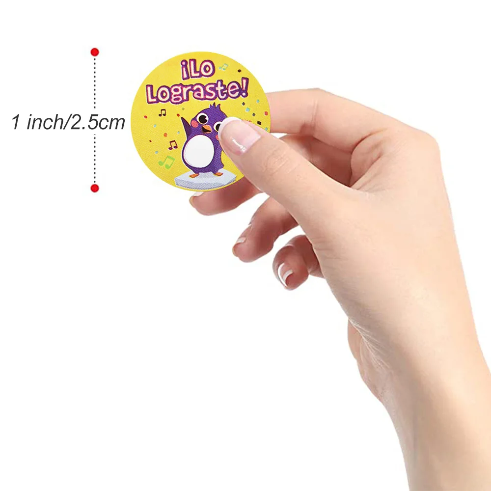 50-500pcs Animal Cartoon Stickers for Kids School Teacher Spanish Reward Stickers classic kids Toy Cute Stationery Supplies