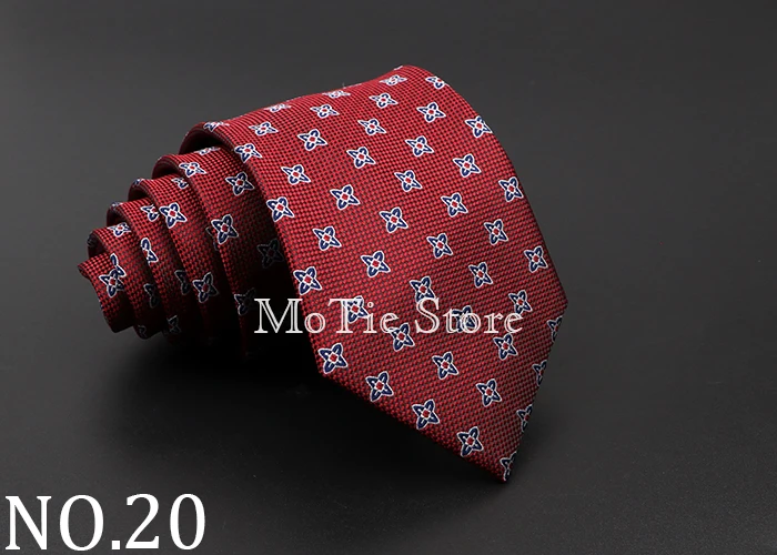 Classic Dots Neck Ties For Men Casual Suits Necktiie Gravatas Red Blue Mens 8cm Neckties For Business Wedding shirt Dress Tie