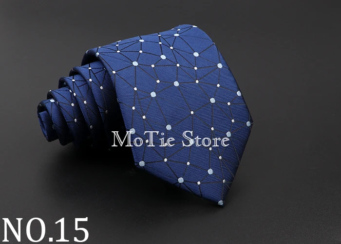 Classic Dots Neck Ties For Men Casual Suits Necktiie Gravatas Red Blue Mens 8cm Neckties For Business Wedding shirt Dress Tie