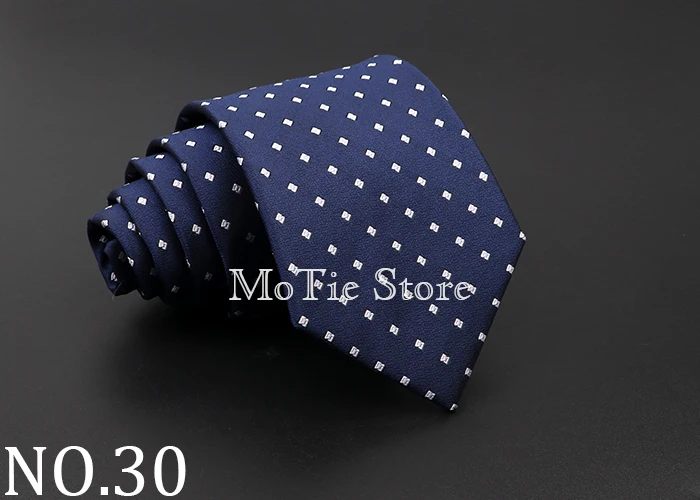 Classic Dots Neck Ties For Men Casual Suits Necktiie Gravatas Red Blue Mens 8cm Neckties For Business Wedding shirt Dress Tie