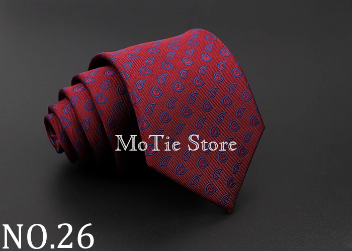 Classic Dots Neck Ties For Men Casual Suits Necktiie Gravatas Red Blue Mens 8cm Neckties For Business Wedding shirt Dress Tie