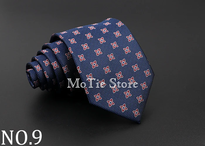 Classic Dots Neck Ties For Men Casual Suits Necktiie Gravatas Red Blue Mens 8cm Neckties For Business Wedding shirt Dress Tie