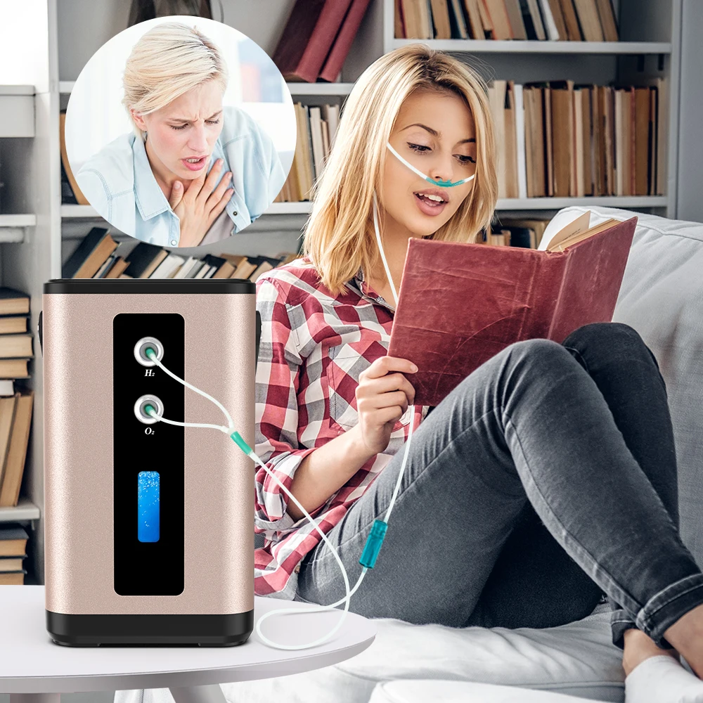 Suyzeko 450ml Oxygen Generator Hydrogen Inhalation Machine Hydrogen Molecular Water Generator Ionizer Inhaler Health Care