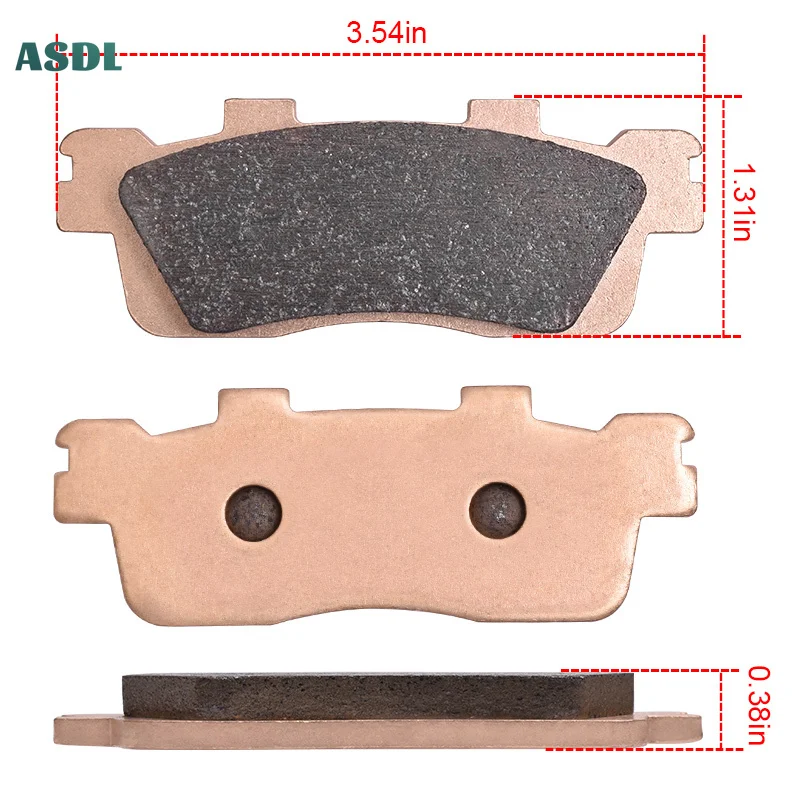 Motorcycle Front and Rear Brake Pads For KYMCO Downtown 125i 200i 300i Super Dink For KAWASAKI J125 SC125 J300 Ceramic Copper