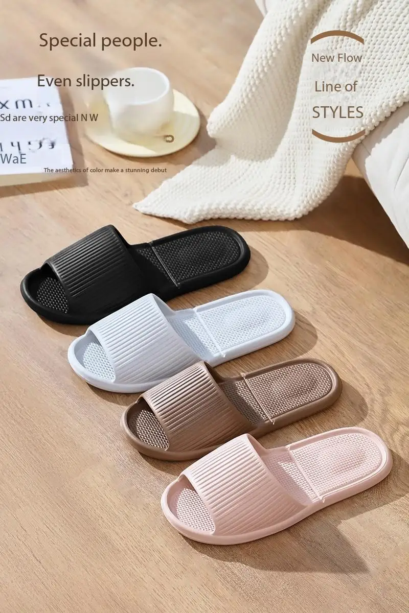 Bathroom House Slippers Leaking Quick-Drying Shower Slipper Light Weight Waterleaky Beach Flip Flops Women Swimming Slides