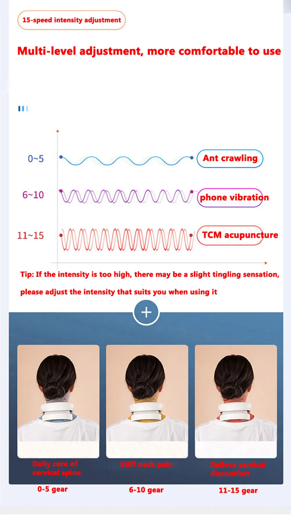 Smart Neck Massage Instrument Portable Shoulder Neck Massage Cervical Vertebra Health Care Vibrator Red Light Massage