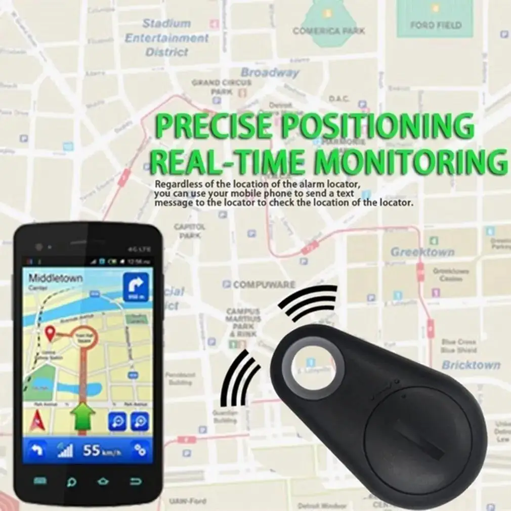 1-5pcs Wireless Mini GPS Tracker Anti-lost Alarm Key Child Bag Wallet Finder Bluetooth APP Locator Smart Tag For Ios And Android