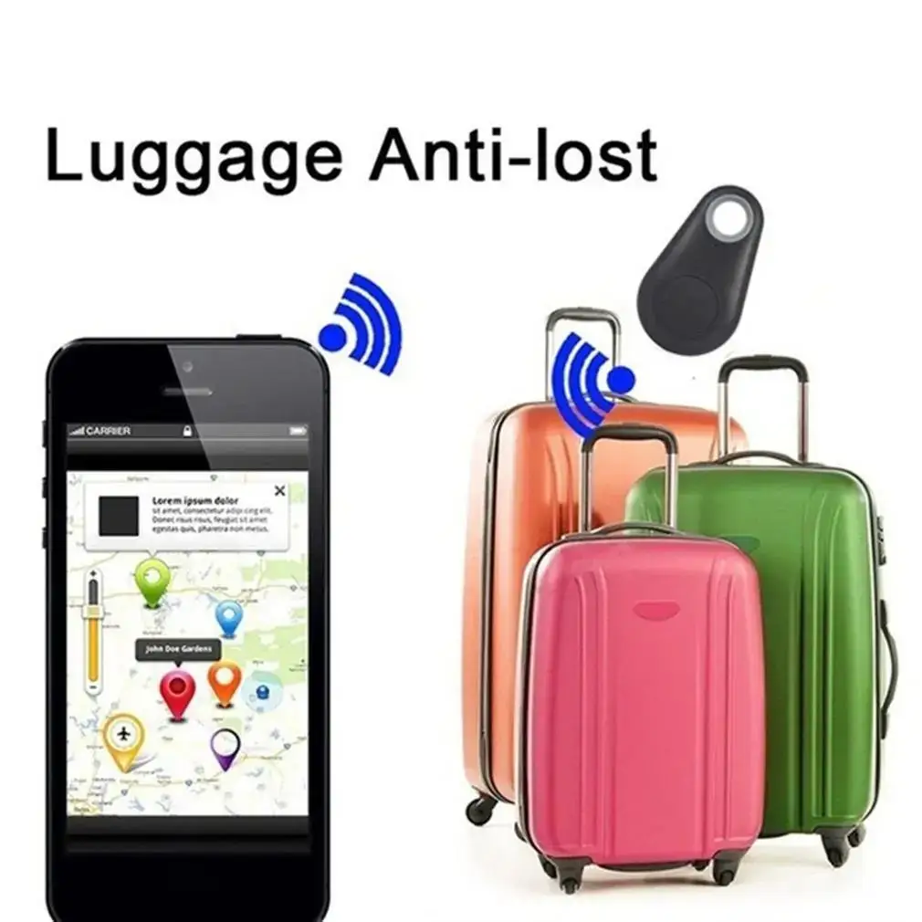 1-5pcs Wireless Mini GPS Tracker Anti-lost Alarm Key Child Bag Wallet Finder Bluetooth APP Locator Smart Tag For Ios And Android