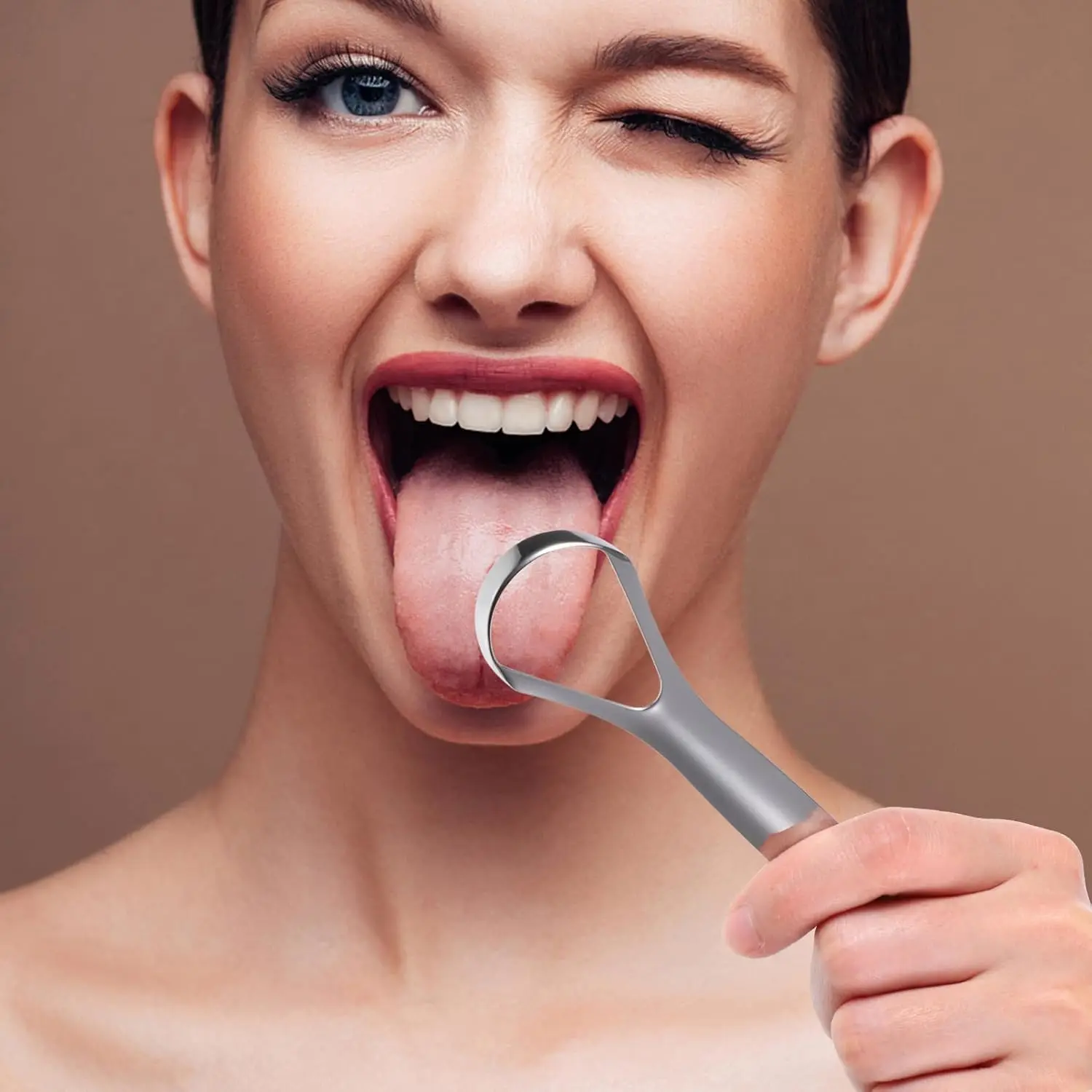 2pcs Stainless Steel Tongue Cleaners Gum Tongue Scraper for Adults Boys and Girls Tongue Care Tools Metal Tongue Scrapers family