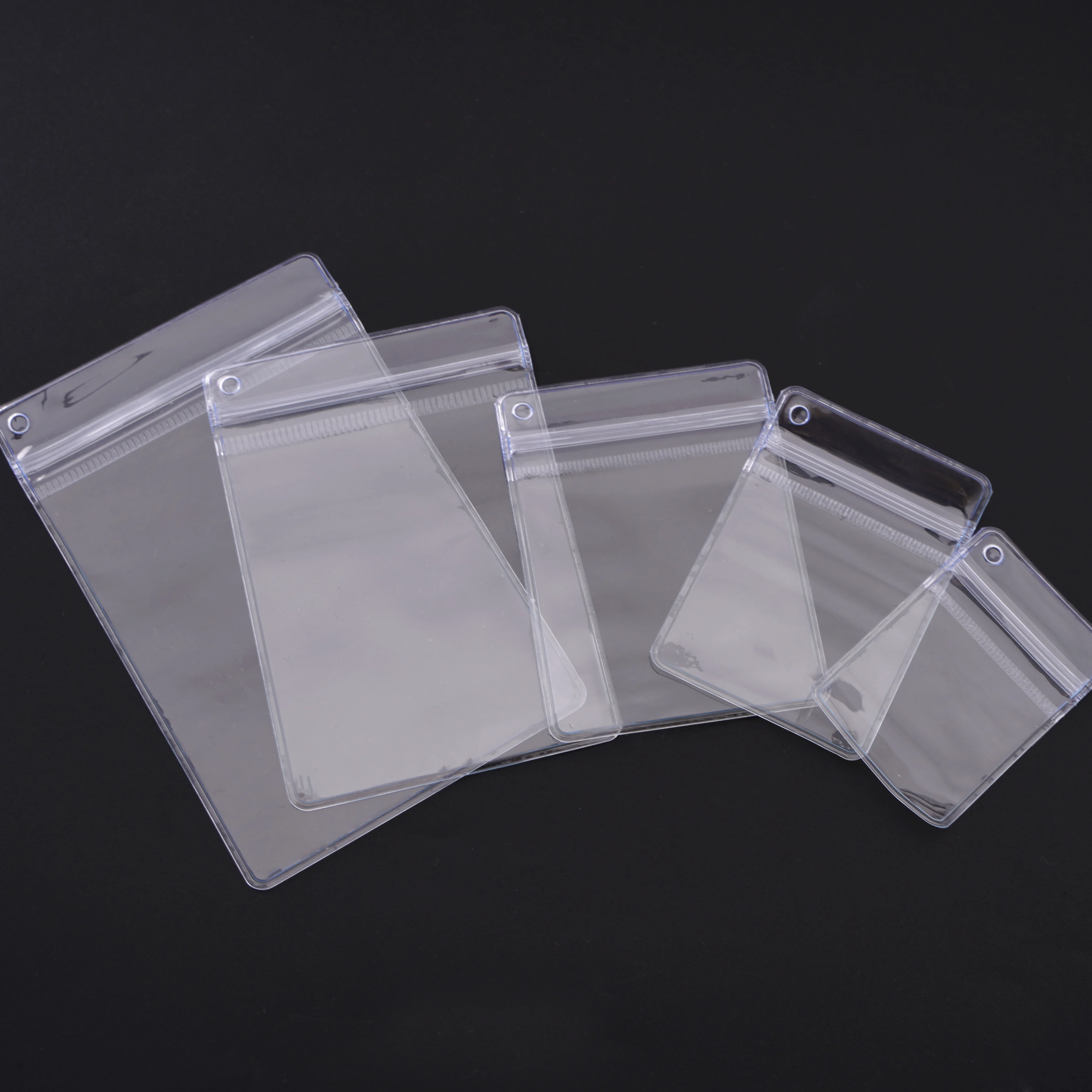 20Pcs Multi Size PVC Clear Jewelry Storage Bags Self Seal Bags Reusable for Bracelets Necklaces Rings Packaging Jewelry Display