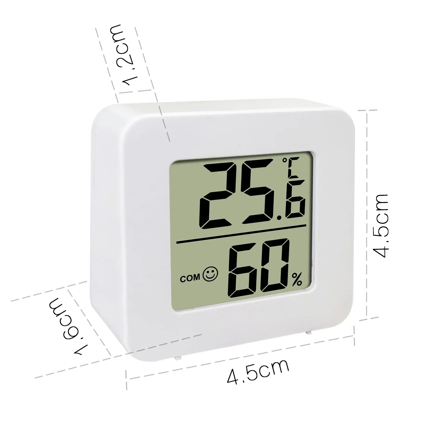 Temperature Gauge for Room Mini Digital Thermometer Hygrometer with Wall Mount Sensor LCD Screen for Home Use