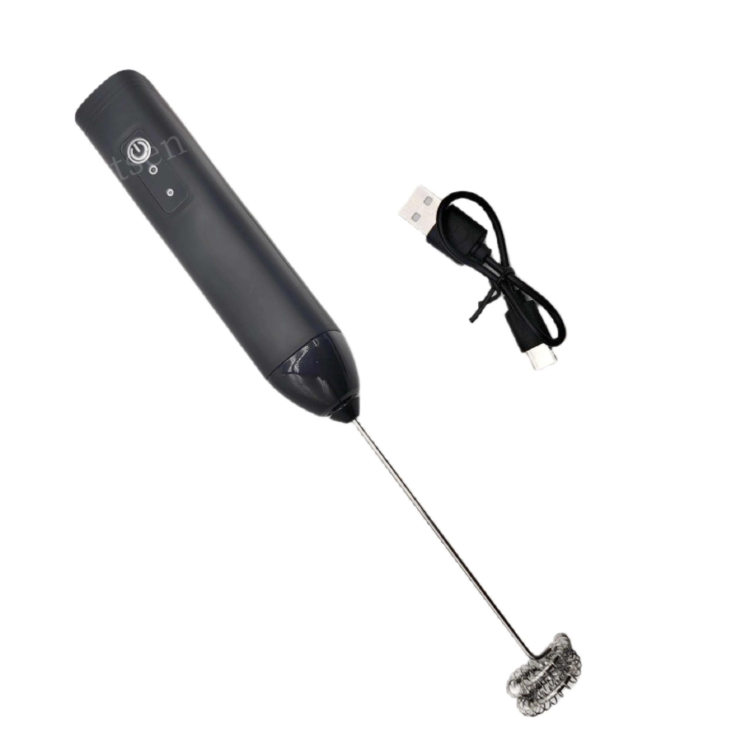 Wireless Milk Frother Electric Type-C Handheld Blender Stainless Steel Mini Coffee Maker Whisk Mixer For Coffee Cappuccino Cream
