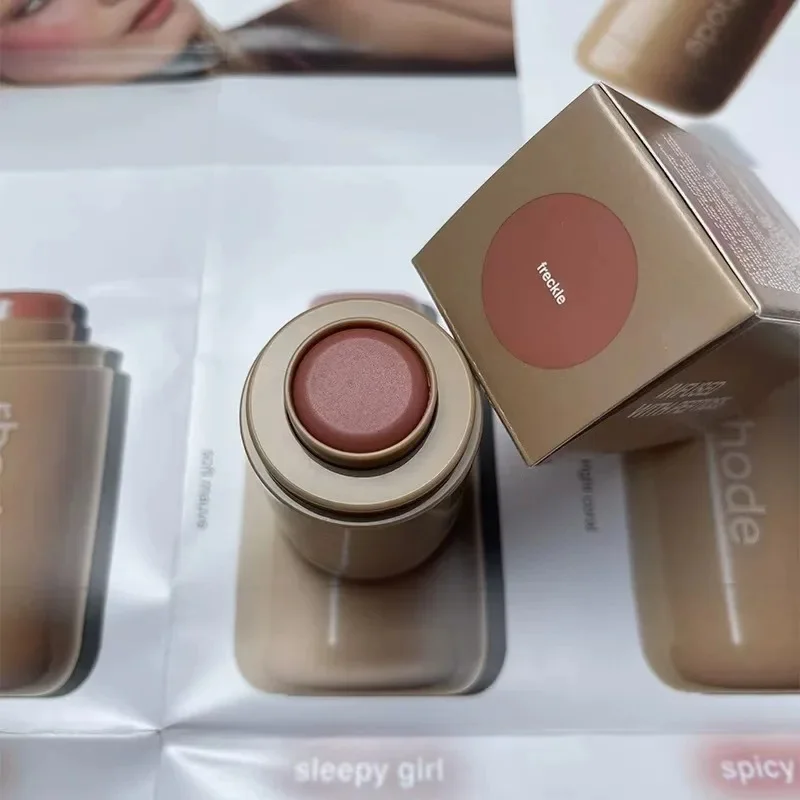 RHODE Pocket Blush Stick Lip Gloss And Cheek Hydrating Stick Natural Rouge Powder Blush Cream Lipstick Cheek Easy To Apply Color