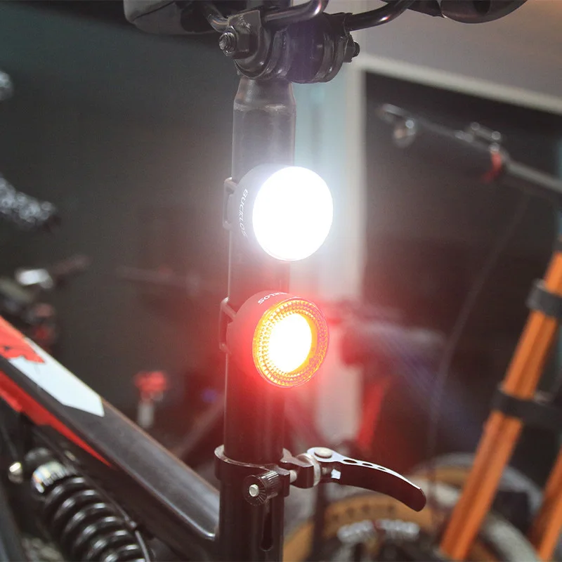 BUCKLOS Bicycle COB Light Set USB Charging High Visibility Taillight 500lm MTB Road Bike Light Lamp Cycling Accessories