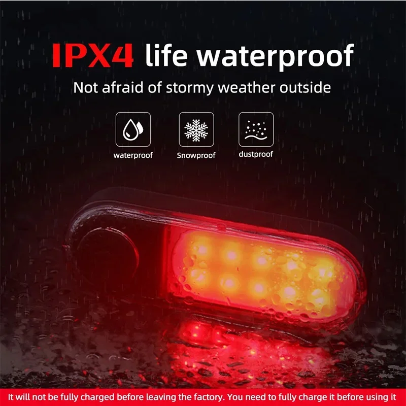 BUCKLOS Bicycle COB Light Set USB Charging High Visibility Taillight 500lm MTB Road Bike Light Lamp Cycling Accessories