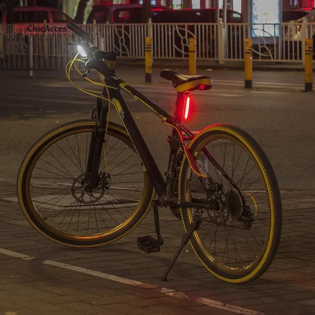 BUCKLOS Bicycle COB Light Set USB Charging High Visibility Taillight 500lm MTB Road Bike Light Lamp Cycling Accessories