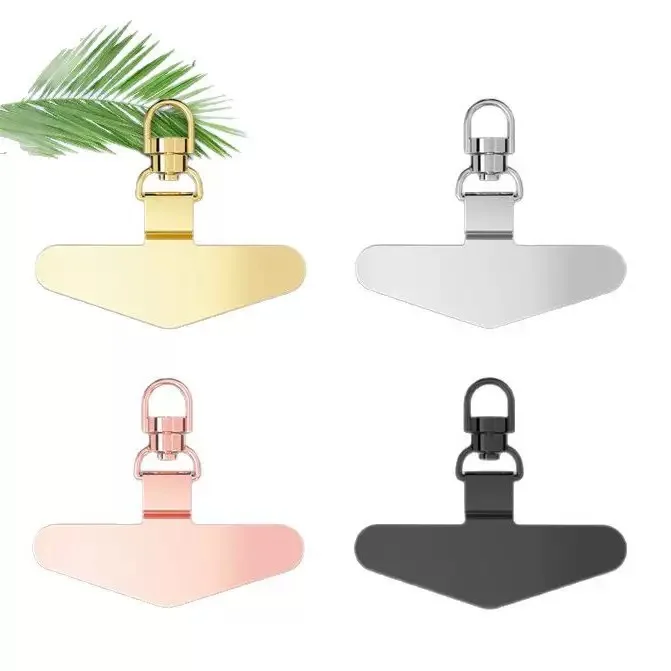 360° Rotation Metal Steel Phone Tether Tab Cell Phone Lanyard Patch Gasket Universal Cellphone Lanyard Safety Connecter Piece