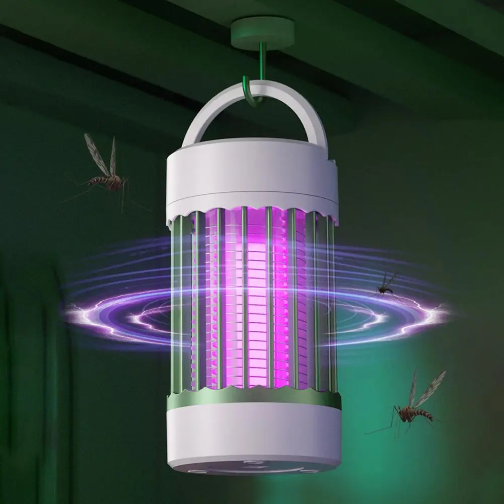 Electric Shock Mosquito Killer Lamp UV Light USB Anti Mosquito Trap For Bedroom Outdoor Camping Use Kills Moths Wasps Gnats