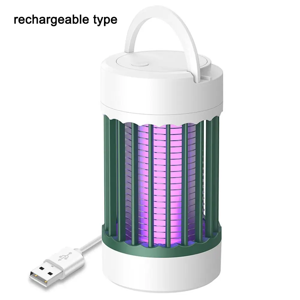 Electric Shock Mosquito Killer Lamp UV Light USB Anti Mosquito Trap For Bedroom Outdoor Camping Use Kills Moths Wasps Gnats